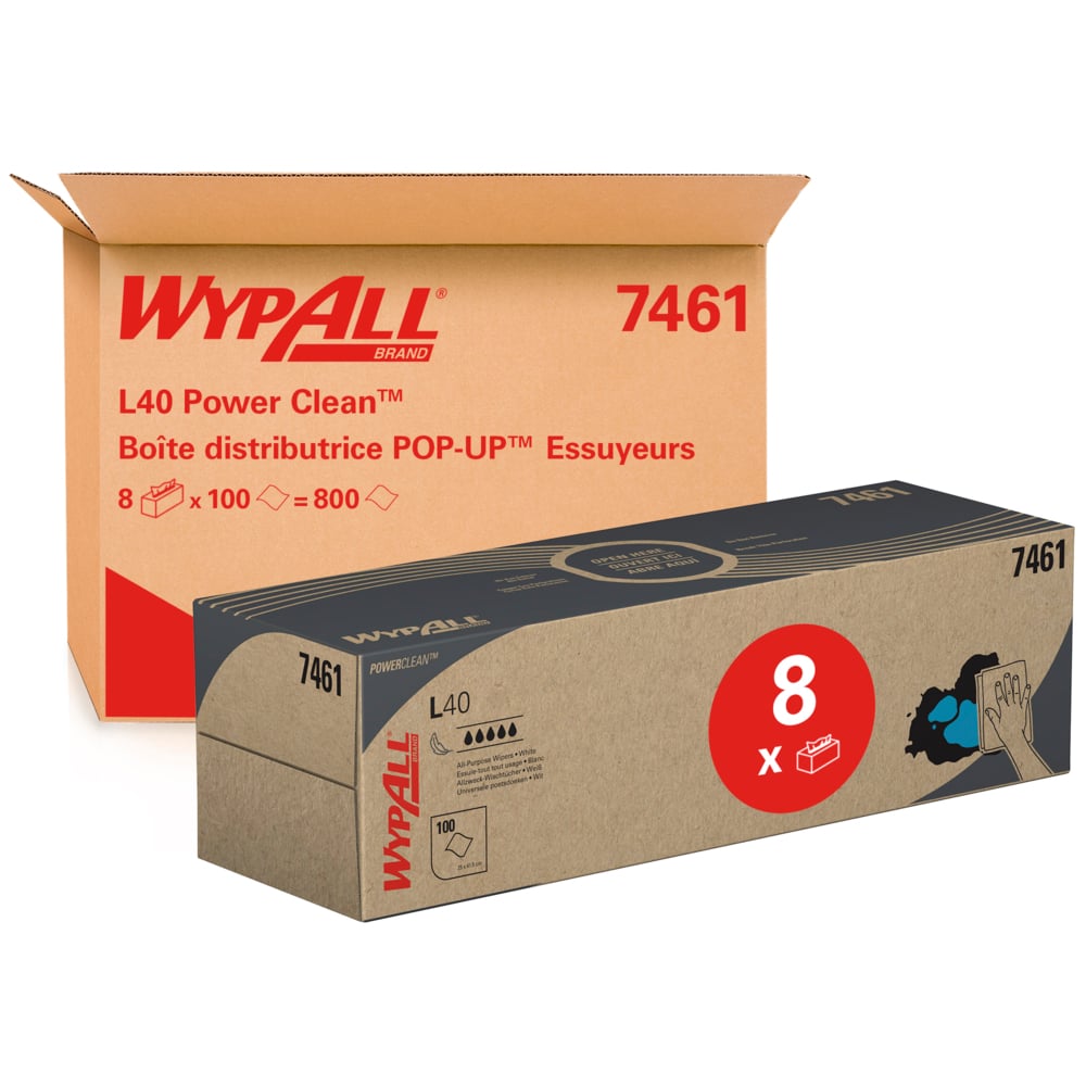 PAÑOS WYPALL L 40 ESTUCHE POP-UP (100)