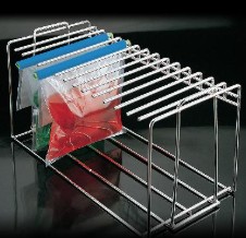 GRADILLA P/BOLSAS STOMACHER ACERO INOX.