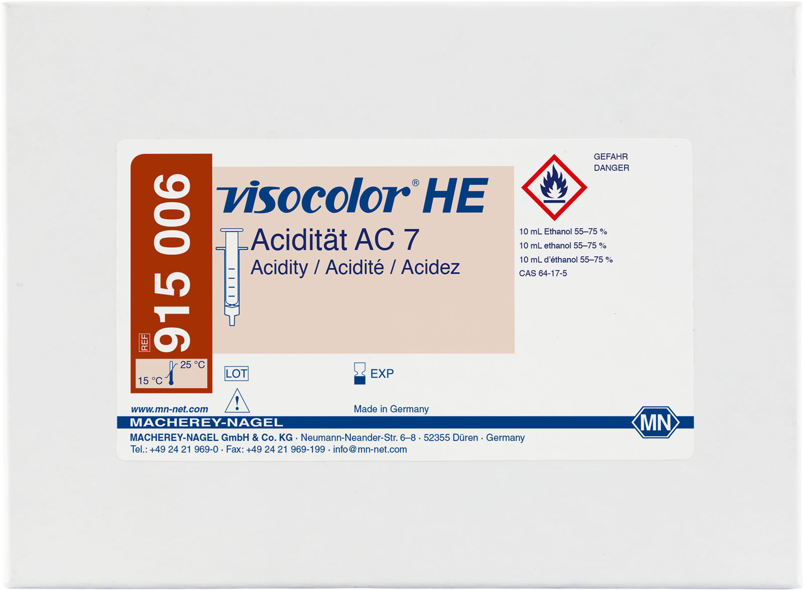 ACIDEZ /CO2 VISOCOLOR (REPUESTO) 