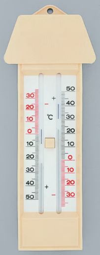 TERMOMETRO MAX/MIN -30+50 ºC LIQUIDO C/TEJADILLO