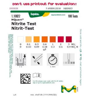 NITRITOS MERCKOQUANT TIRAS 0,1-3,00 ppm (100)