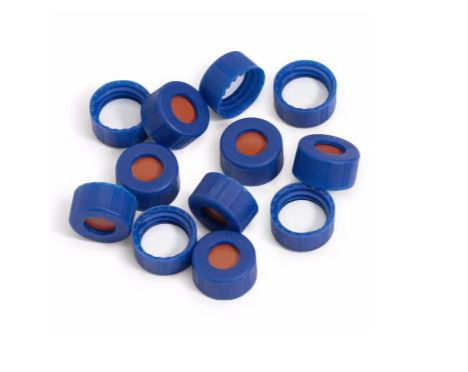 TAPON P/VIAL BLUE SCREW CAPS (100)