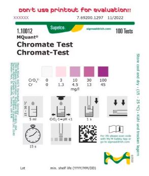 CROMATOS MERCKOQUANT 3-100 PPM (100)VARILLAS