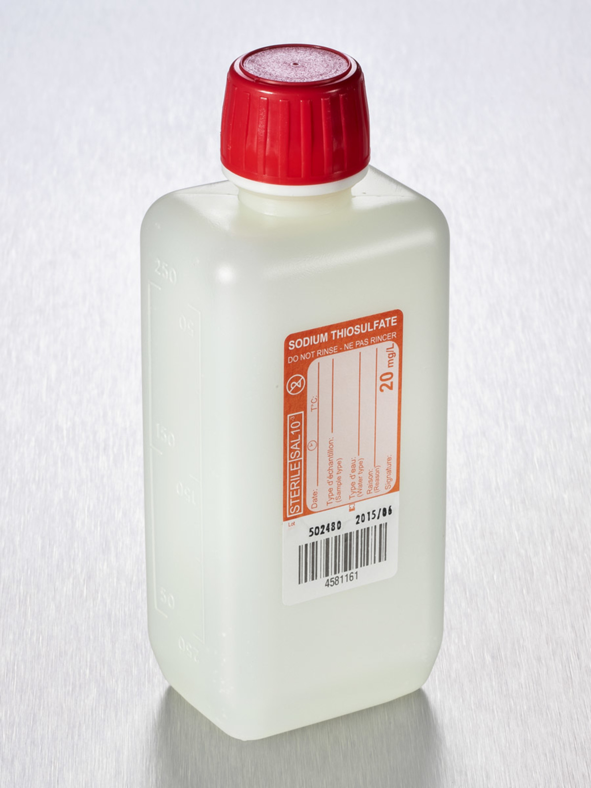 FRASCO PLASTICO C/TIOSULFATO 250 ML  ESTERIL (312)