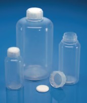 FRASCO PLASTICO 100 ML PFA B/ANCHA T/ROSCA
