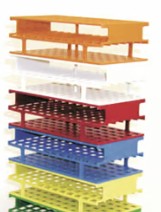 GRADILLA PLASTICO P/72 TUBOS 16MM AZUL