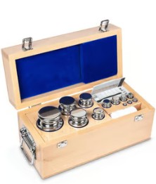 JUEGO DE PESAS E2 DE 1G A 5000G C/CAJA MADERA  