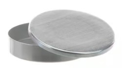 CAPSULA PETRI ALUMINIO C/TAPA 60 X 20 MM