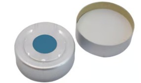 CAPSULA ALUMINIO 20MM C/SEPTUM SILICONA/PTFE (100)