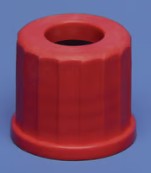 TAPON ROSCA GL45 PBT ROJO CON ORIFICIO