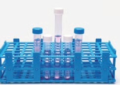GRADILLA PLASTICO 55 TUBOS 18 MM AZUL