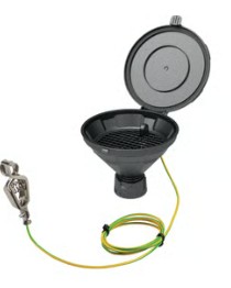 EMBUDO SEGURIDAD SYMLINE C/TAPA 140 MM HDPE 