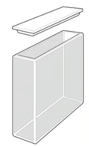 CUBETA RECTANGULAR  CUARZO 3.5ML 