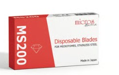 CUCHILLA P/MICROTOMO MS200 8 MM AC. INOX. (50)
