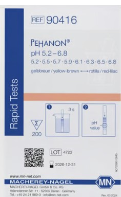PAPEL INDICADOR PH 5,2-6,8 PEHANON (200)
