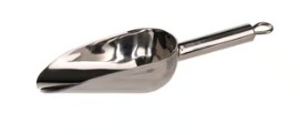 PALA ACERO INOX 200 ML  230 MM