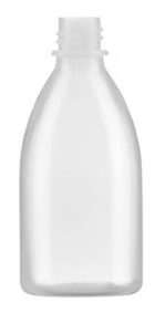 FRASCO PLASTICO 100 ML PE B/ESTRECHA S/TAPON