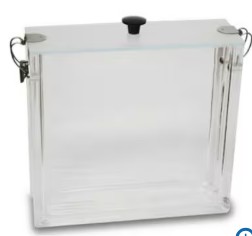 CUBETA CROMATOGRAFIA TLC C/TAPA P/PLACAS 10X10 CM