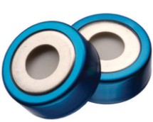 CAPSULA ALUMINIO 20 MM MAGNETICA C/SEPTUM(100)AZUL