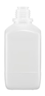 FRASCO PLASTICO 500 ML HDPE CUADRADO S/TAPON