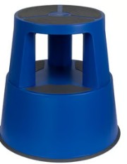TABURETE C/RUEDAS SUPERSTEP AZUL