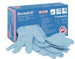 GUANTE NITRILO T/XL S/POLVO KCL DERMATRIL740 (100)