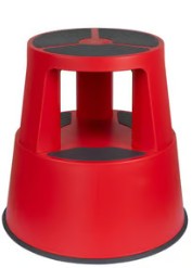 TABURETE C/RUEDAS SUPERSTEP ROJO