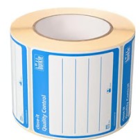 ETIQUETA CONTROL ADHESIVA  ROLLO 500 UNDS