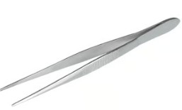 PINZA DISECCION 130 MM RECTA PUNTA FINA 