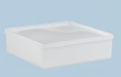 TARRO CUADRADO C/TAPA HERMET. 208X208X64 MM (2 LT)