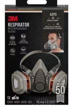 MASCARILLA 6003KIT-1 CON FILTROS REEMPLAZABLES