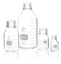 FRASCO VIDRIO 500 ML GL 45 C/REVESTIMIENTO S/TAPON