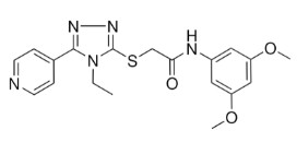 N-(3,5-DI-MEO-PH)-2-((4-ET-5-(4-PYRIDINYL)-