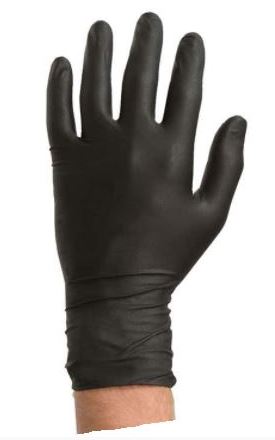 GUANTES NITRILO T/S SENSITIVE NEGRO S/POLVO (100)