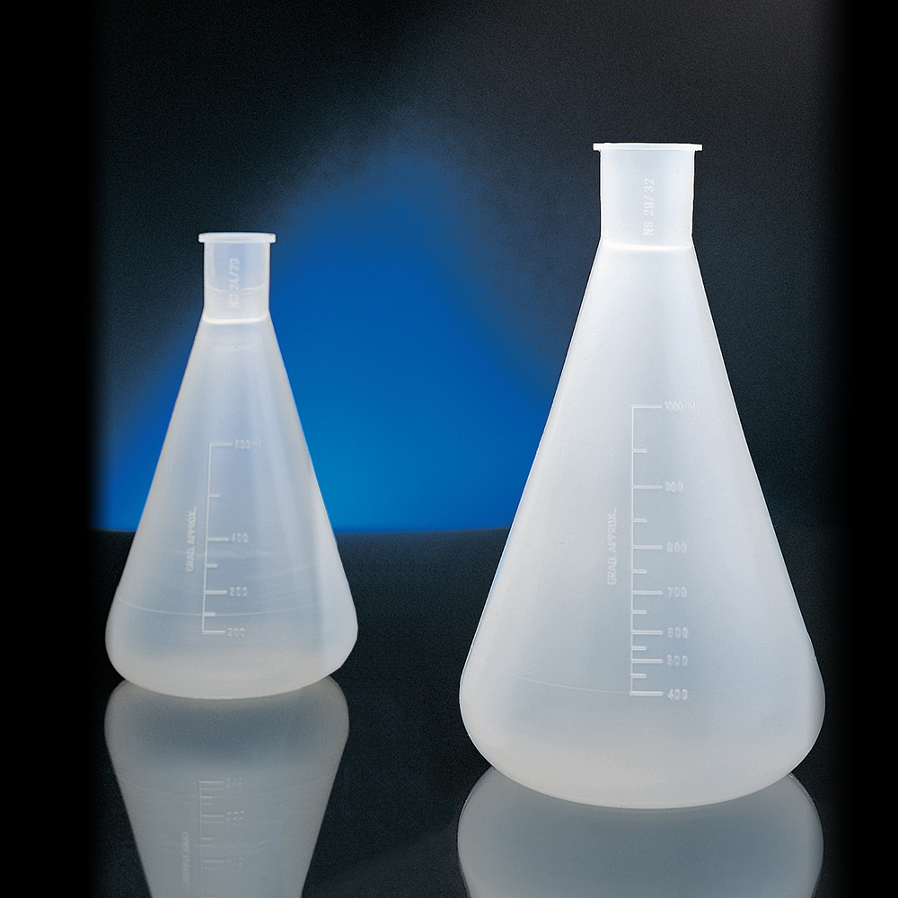 MATRAZ ERLENMEYER PLASTICO 500 ML