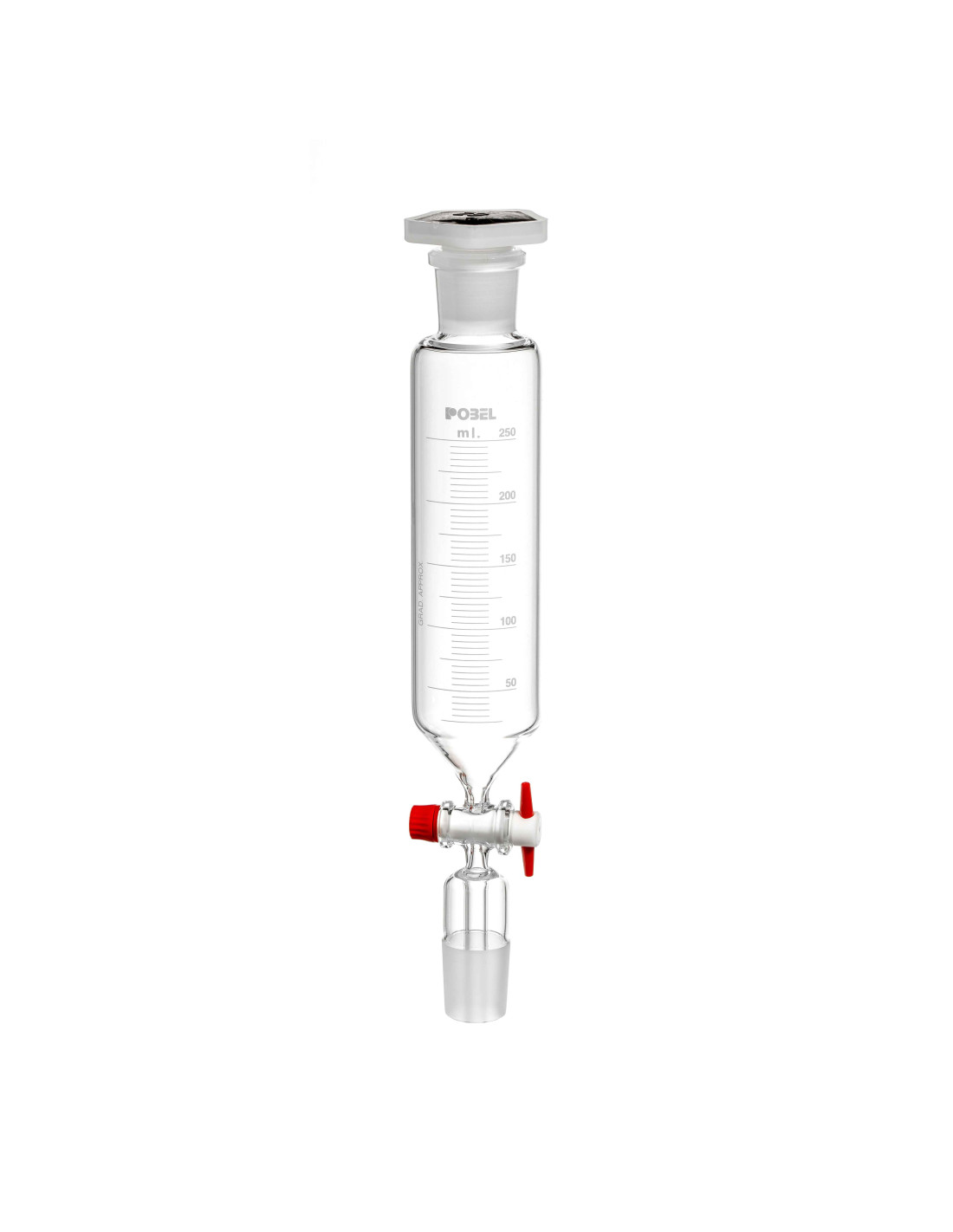 EMBUDO DE ADICCION 500ML 29/32 LLAVE PTFE CONICO