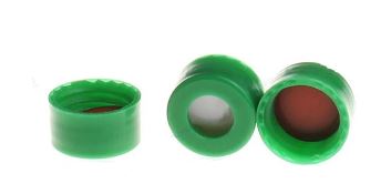 TAPON P/VIAL 2 ML ND9 VERDE C/SEPTUM  SIL/PTFE