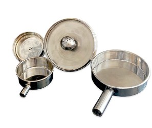 TAPA ACERO INOX. P/TAMICES DE 200 X 50